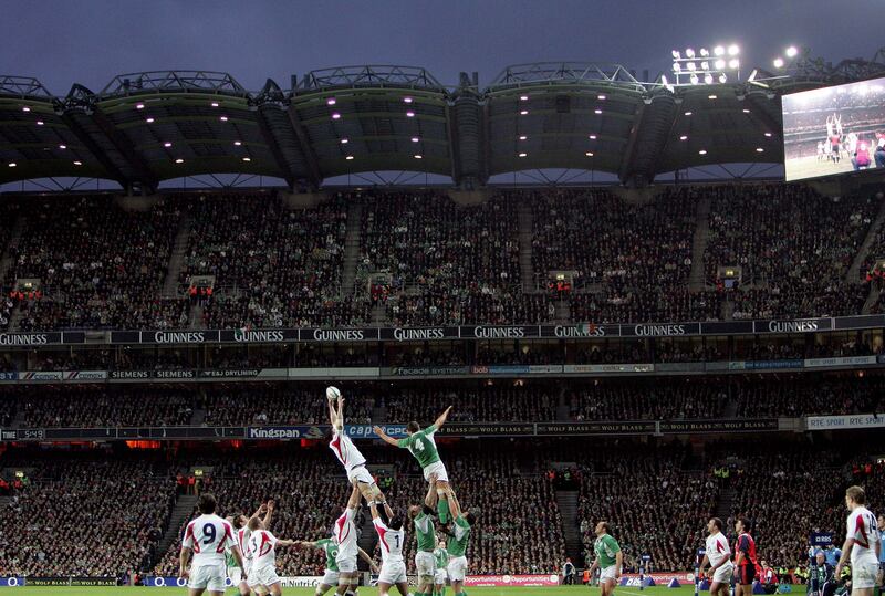 Ireland taking on England in the Six Nations at Croke Park in 2007. Photograph: Morgan Treacy/Inpho