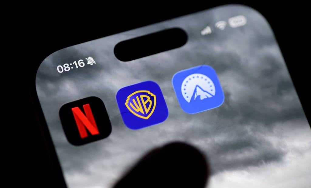 Netflix and Paramount both vying to buy Warner Bros Discovery. Photograph: Hannibal Hanschke/EPA