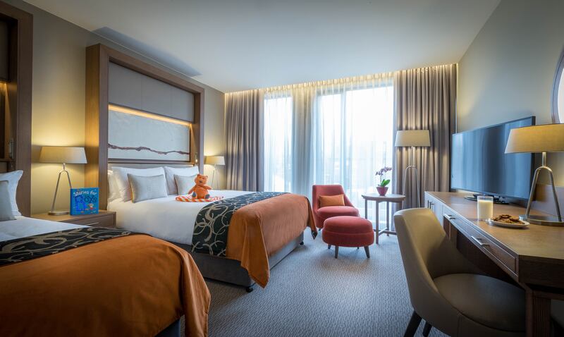 A family room at the Clayton Hotel Chiswick.