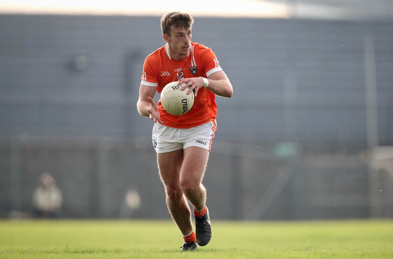 Ethan Rafferty in 2018 before he moved to goalkeeper. Photograph: Ryan Byrne/Inpho