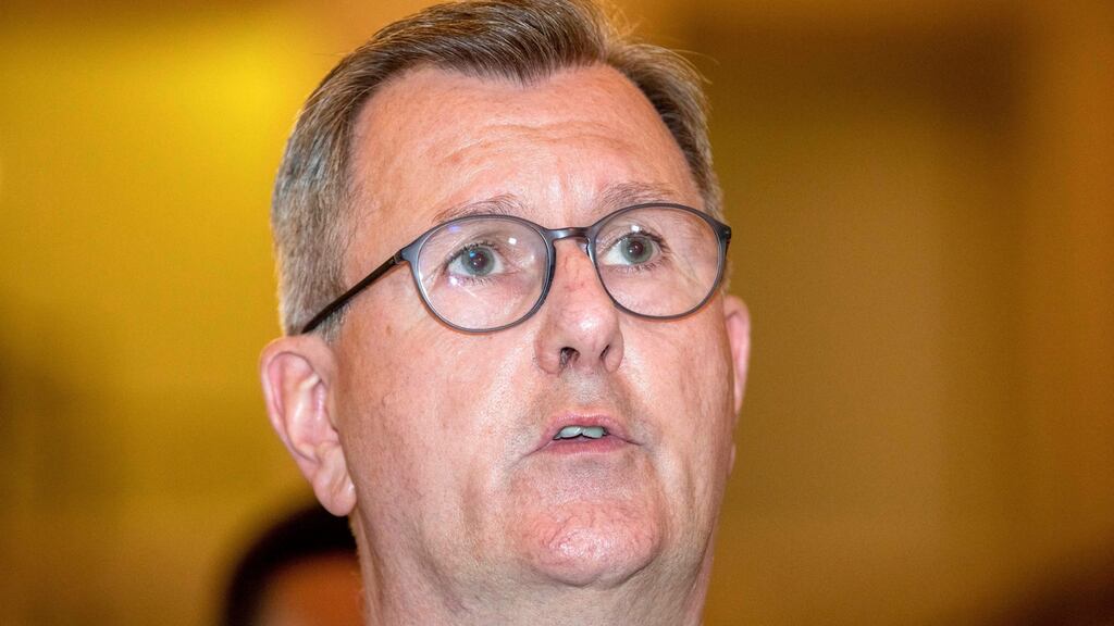 DUP leader Jeffrey Donaldson. Three years from now Sinn Féin could be the Irish government. Does Donaldson fancy leaving Stormont reform until then? Photograph: Getty Images