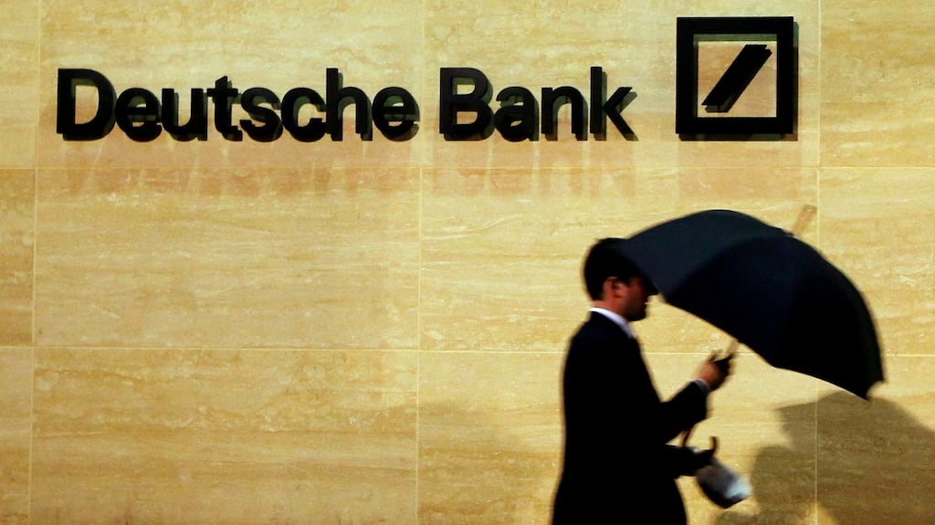 Deutsche Bank in London: Deutsche will want to get a deal done before the US election, while the current administration is in power. Photograph: Luke MacGregor/Reuters