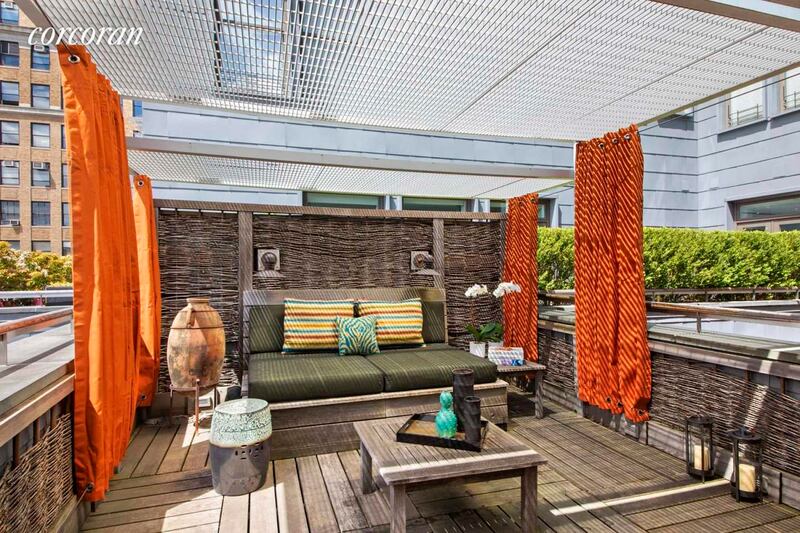David Bowie’s New York apartment: part of the rooftop terrace. Photograph: MW Studio/Michael Weinstein for Corcoran Group