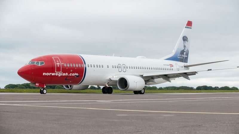 Celebrations all round at the first scheduled direct transatlantic flight from Cork Airport to Boston Providence, USA with Norwegian.