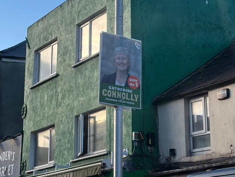 Election posters in Stoneybatter, Dublin 7. Photographs: Dan Dennison