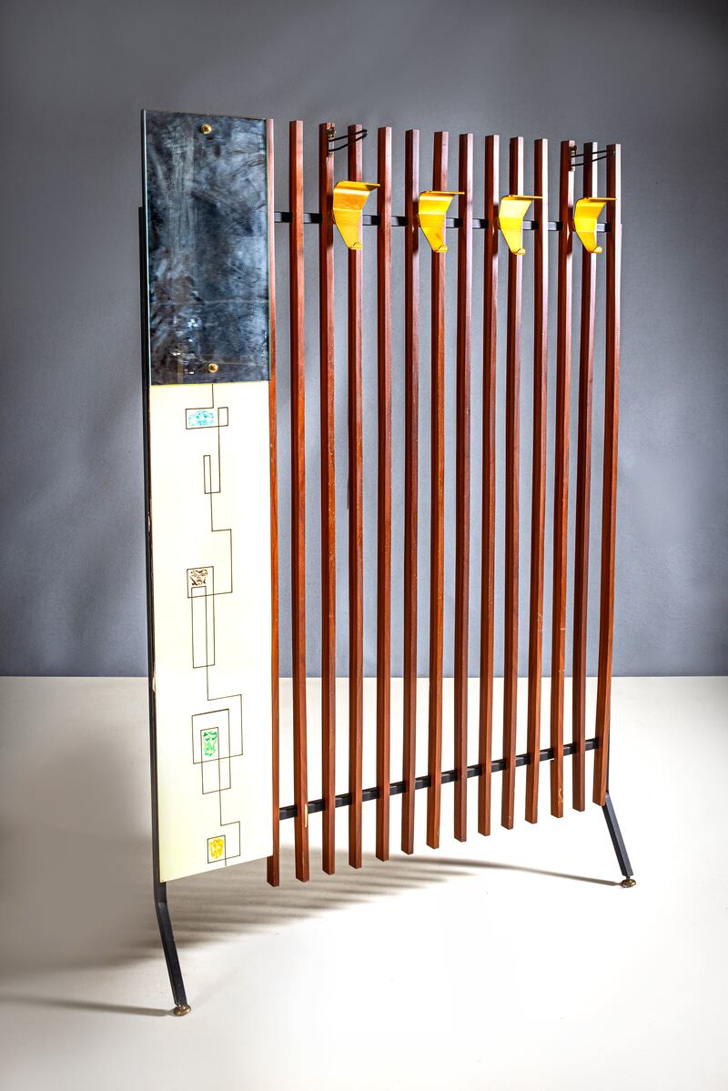 An Italian slatted coat stand (€300-€500)