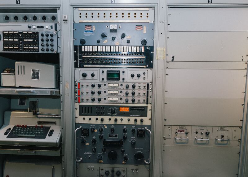 Vintage equipment from a onetime CIA station, at the former US embassy building in Tehran now known as the “US Den of Espionage Museum”. Nanna Heitmann/New York Times
                      