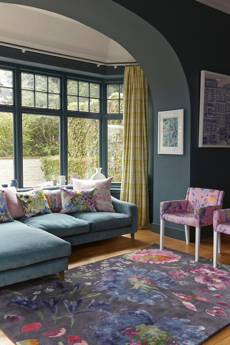 The sash windows in this Edwardian bay window using triple-glazing will cost about €2,950 in factory-painted timber