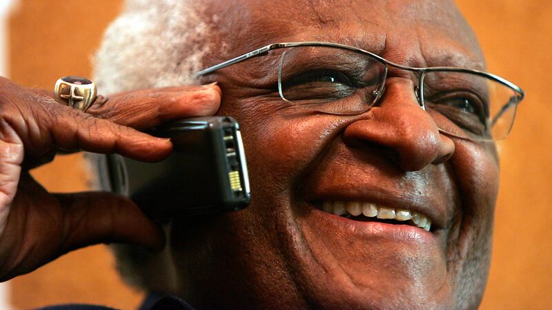 Nobel Peace Prize winner and former Archbishop of Cape Town, the Most Revd Desmond Tutu adressing a multi racial congregation in this file photograph from Dublin’s St Georges and St Thomas Church, Cathal Brugha Street. Photograph: Bryan O’Brien/The Irish Times