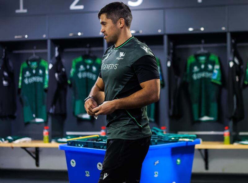 Connacht’s Jarrad Butler ahead of the clash with Munster. Photograph: James Crombie/Inpho
