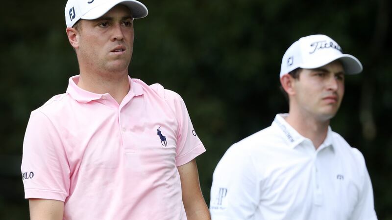 Justin Thomas and Patrick Cantlay were in the final group in the new Tour Championship format. Photo: Streeter Lecka/Getty Images