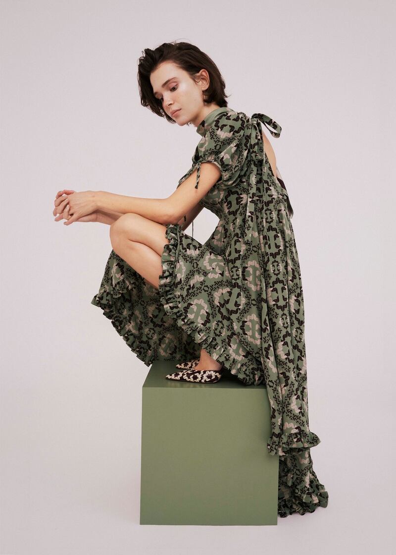 Dover dress from Katie Ann McGuigan’s   AW22 collection, €1,352. Photograph: Catharina Pavitschitz