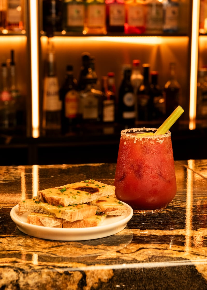 Catherine Rooney, head chef at The Lounge at The Fitzwilliam Dublin, serves up Guinness and Dubliner rarebit soldiers at Christmas