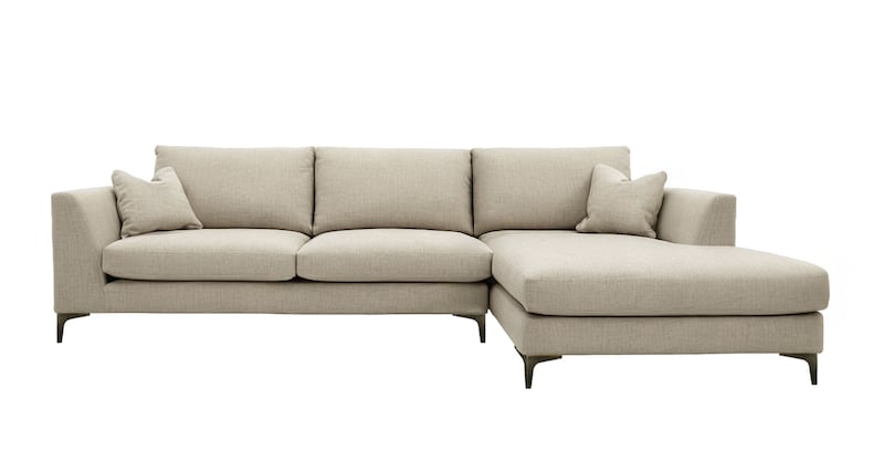 Baltimore three-seater lounger sofa in Antwerp Cream
