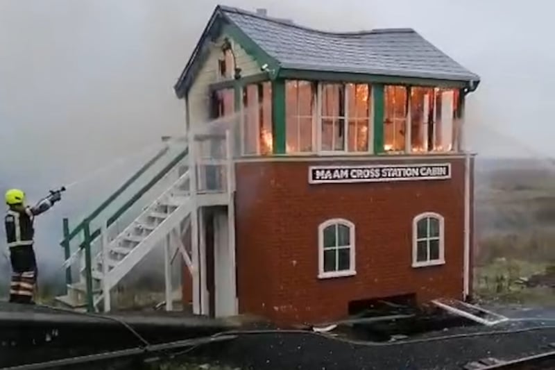 ‘Santa was running around trying to put the flames out’: Fire at Connemara railway signal cabin