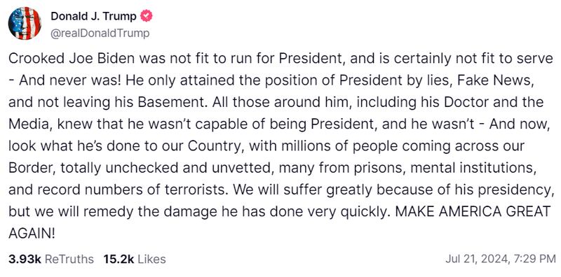 Trump tweet