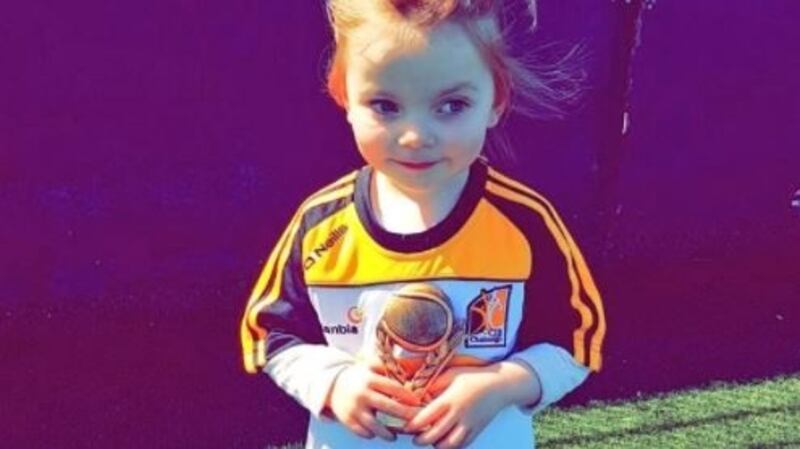 Zoe (5) was named hurler of the week #IrishTimesHappy