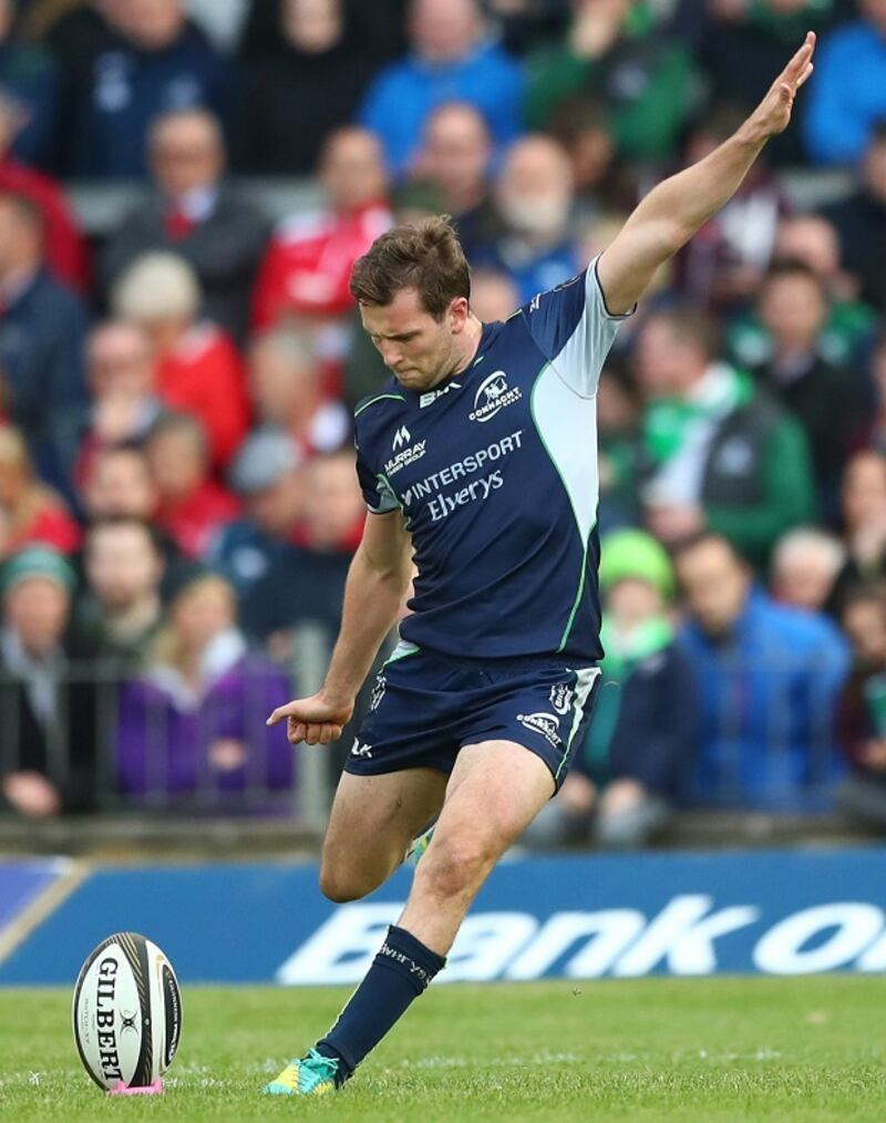 Connacht’s Jack Carty kicked nine from nine against Scarlets last weekend. Photograph: James Crombie/Inpho