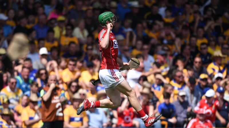 Harnedy celebrates after scoring his side’s second goal. Photo: David Fitzgerald/Sportsfile via Getty Images