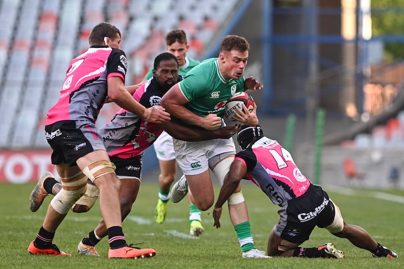 Zac Ward of Emerging Ireland. Photograph: Darren Stewart/ Steve Haag Sports/Inpho