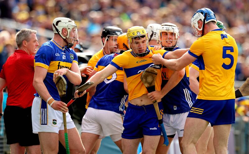 Clare and Tipperary will meet in the Munster senior hurling championship on Saturday. Photograph: Ryan Byrne/Inpho