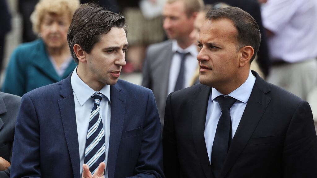 Minister for Health Simon Harris and Minister for Social Protection Leo Varadkar. File photograph: Brian Lawless/PA Wire