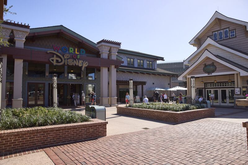 Disney Springs entertainment complex at the Walt Disney World Resort in Lake Buena Vista, Florida. Photograph: Brian Carlson/Bloomberg