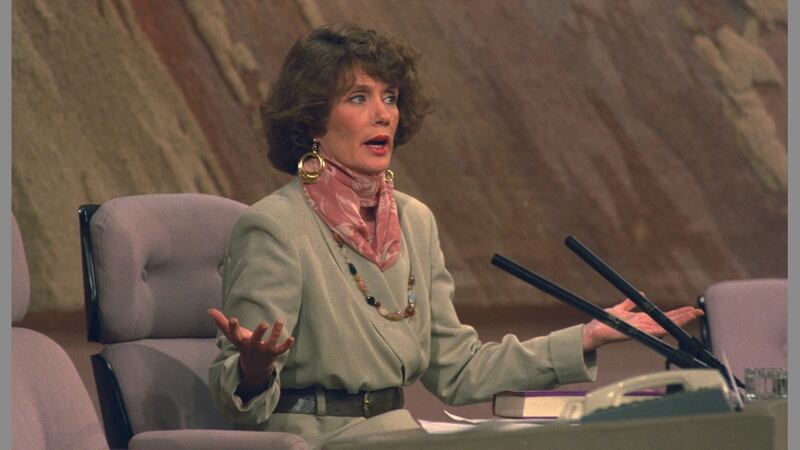 Annie Murphy, who presided over Ireland’s first big church scandal, appeared  on The Late Late Show in 1993.