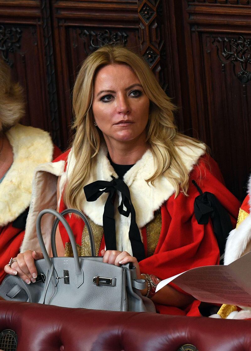 The Rise and Fall of Michelle Mone: Mone in her Baroness robes. Photograph: Alamy/Rogan Productions/BBC