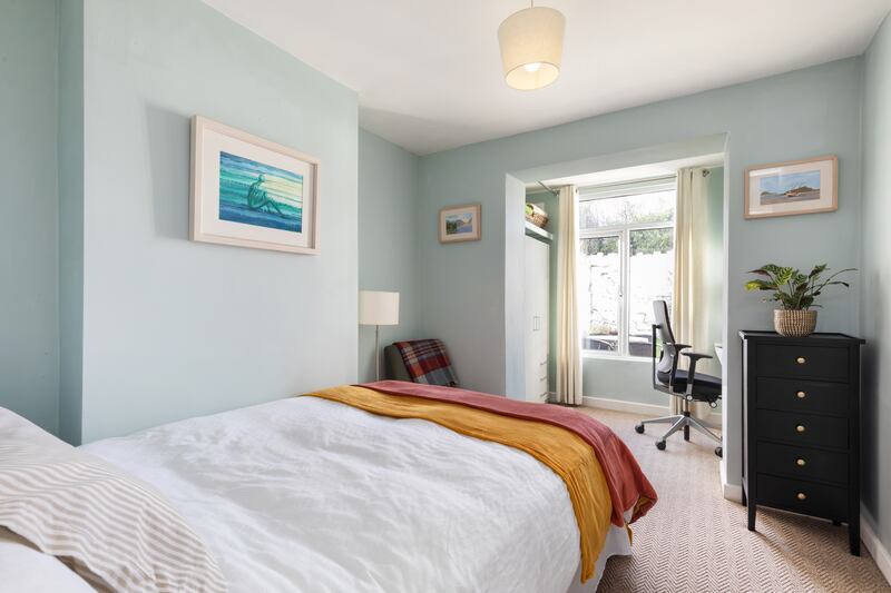 Bedroom with office space