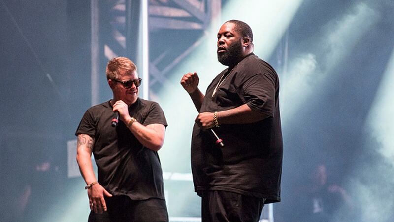 El-P and Killer Mike of Run the Jewels performs at the Buku Music + Arts Project on March 11, 2017 in New Orleans, Louisiana. Photograph: Erika Goldring/Getty Images)