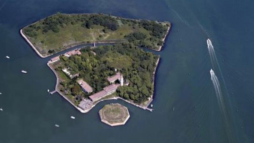 Poveglia’s abandoned buildings – including a former hospital for plague victims – have helped fuel its reputation as ‘the island of madness’. Photograph: Blom UK via Getty Images