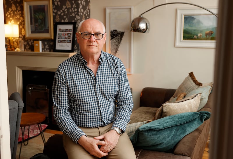 Paul Thornton, who was shot in the leg during a 1985 bank robbery for which Gerard Hutch was the chief suspect, at his home in Dublin. Photograph: Alan Betson