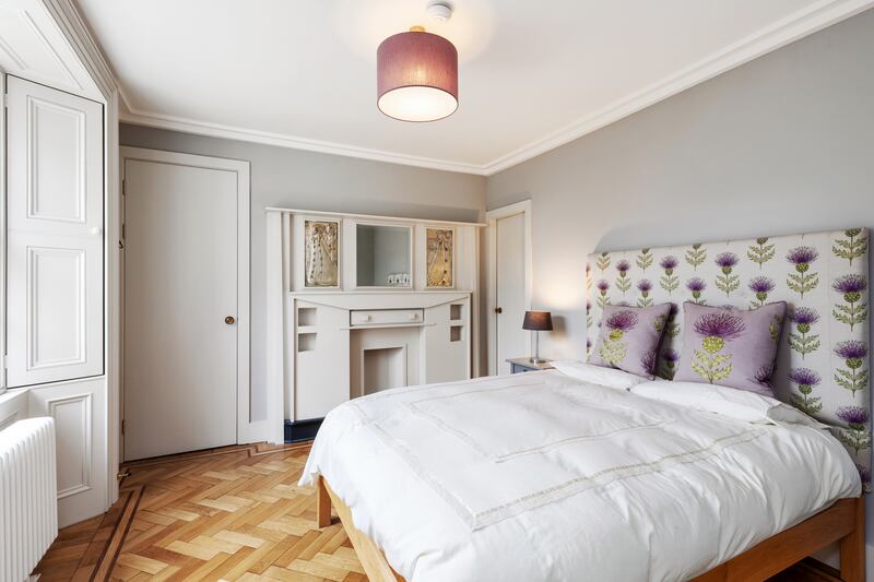 One of the seven bedrooms in the property
