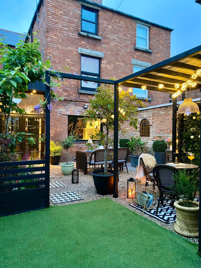 Garden at night