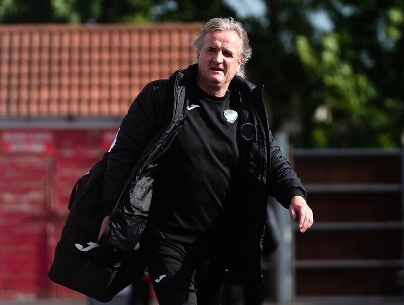 Former Finn Harps manager Ollie Horgan arrives before a game. Photograph: Evan Logan/Inpho