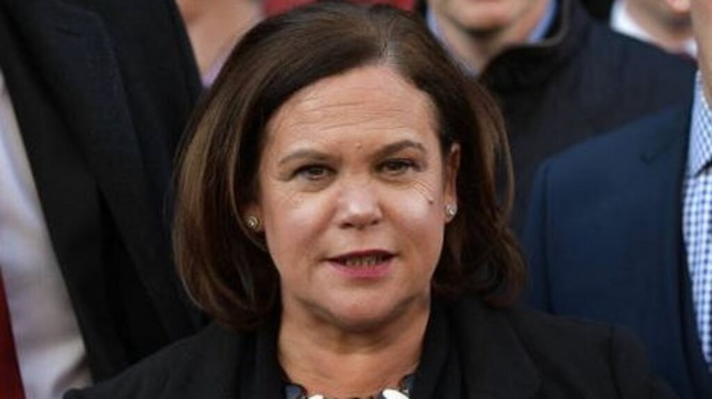 Mary Lou McDonald: her attempt to erase the record of Sinn Féin’s long-time support for Putin by suddenly adopting a pro-Ukraine pose should be treated as the opportunistic move it is. Photograph: Getty Images