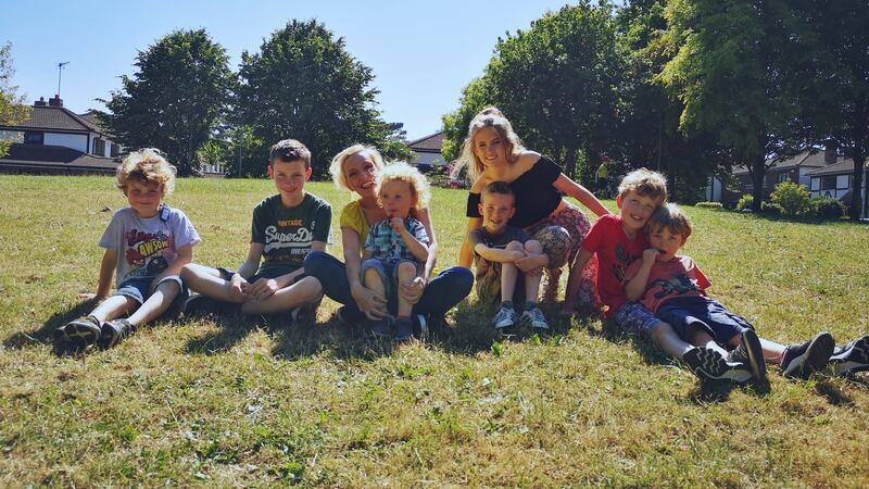 Jen Hogan with her children – and her guilt.