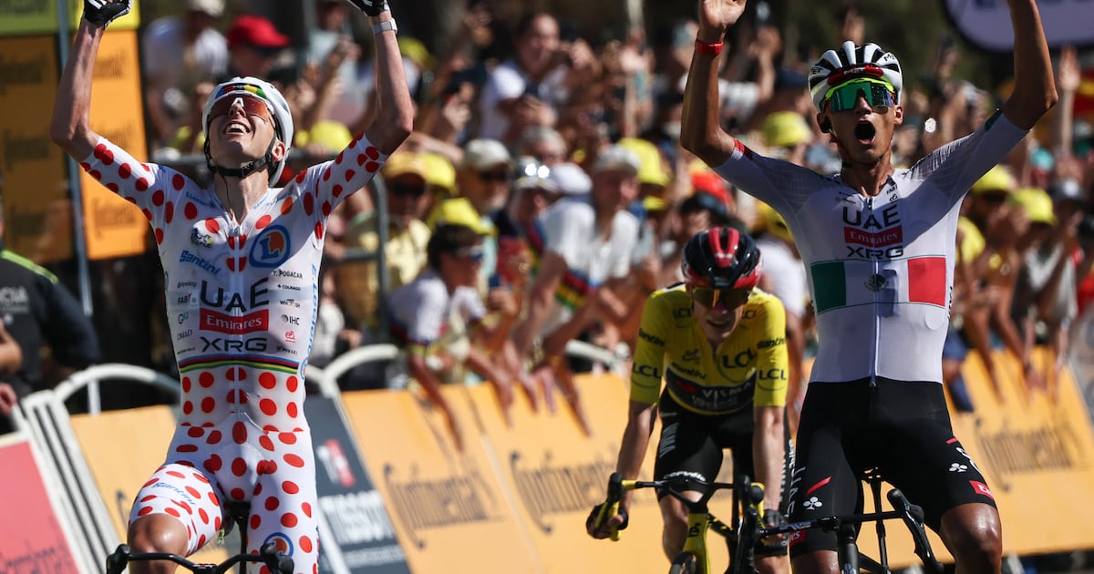 Del Toro wins Tour de France stage two as Pogacar closes in on Vingegaard