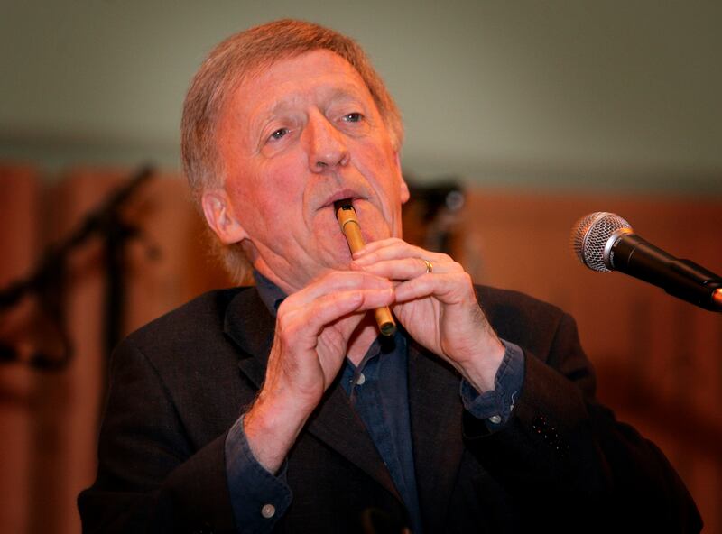 Paddy Moloney, founder and front man the Chieftains, during a sound check in The National Concert Hall in 2005. File photograph: David Sleator/The Irish Times