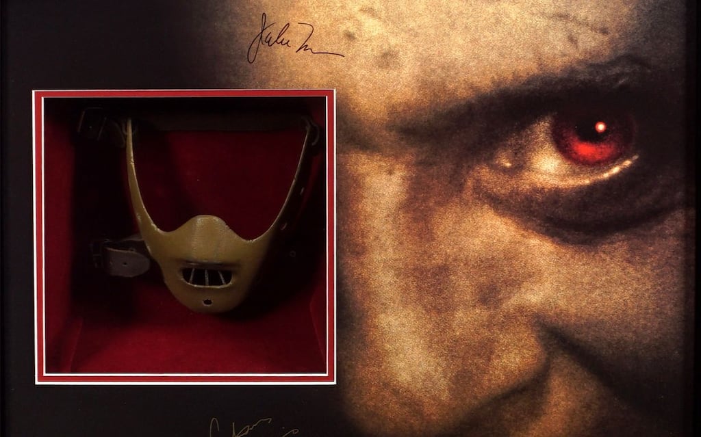 Michael Flatley’s signed Hannibal Lecter mask, valued at €80,000-€120,000, sold for €85,000 at auction