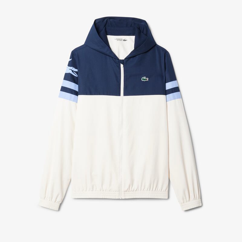 Water-repellent mens jacket, €170, Lacoste