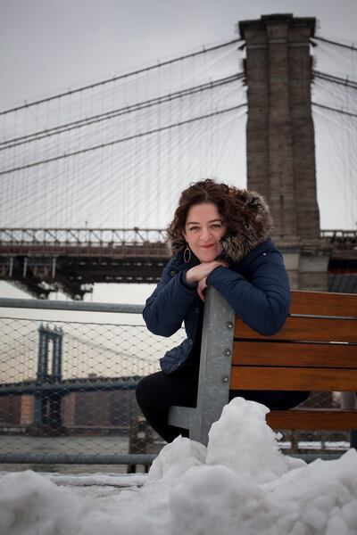 Higgins on Brooklyn waterfront in 2014. Photograph: Michael Nagle