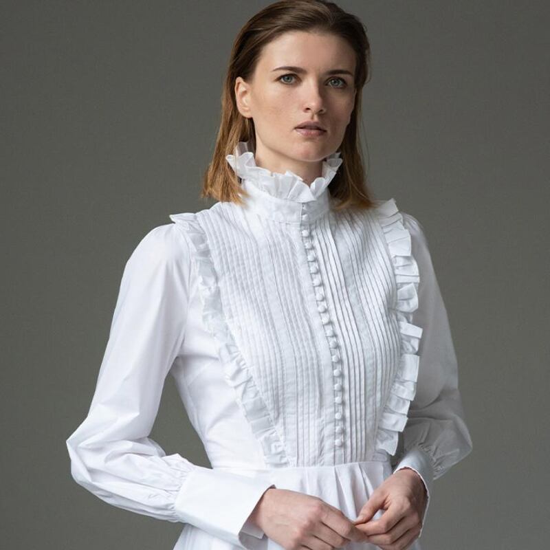 Gardenia white Victorian cotton shirt (€122) from The Shirt Company
