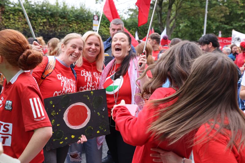 20/09/2025.  - SCÉAL - 
CEARTA, a National Protest for the Irish Language and the Gaeltacht, from Parnell Square to Leinster House Dublin.
Grianghraf: Dara Mac Dónaill / The Irish Times











