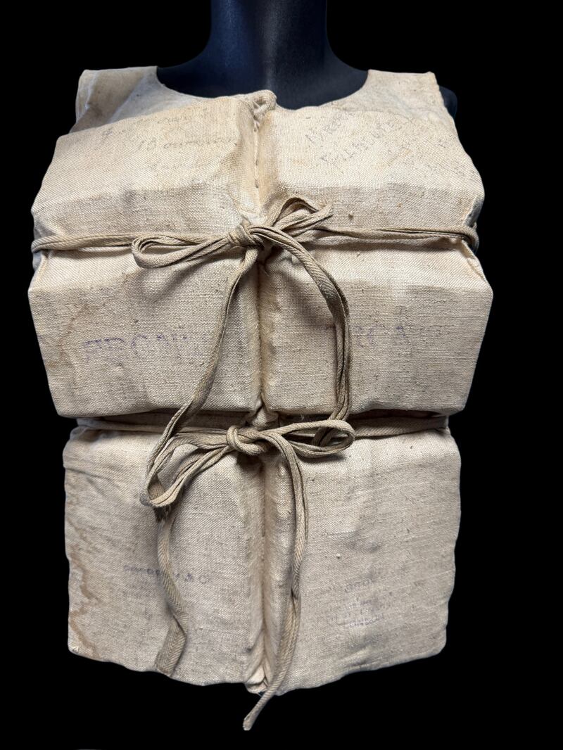 The lifejacket worn by Laura Mabel Francatelli