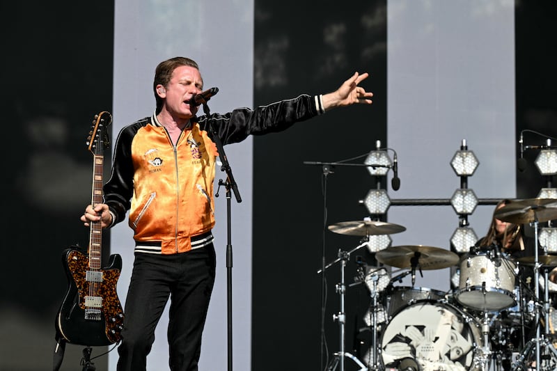 Forest Fest: Franz Ferdinand. Photograph: Oli Scarff/AFP via Getty
