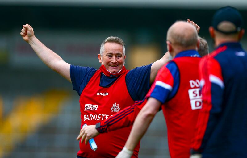 Pat Ryan celebrates at the final whistle following victory over Dublin in the 2020 All-Ireland Under-20 final at UPMC Nowlan Park, Kilkenny. Photograph: Ken Sutton/Inpho 