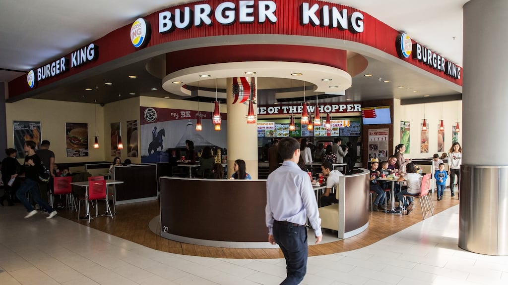 Burger King, the fast food restaurant, is adding about two or three restaurants a day globally. Photograph: Taylor Weidman/Bloomberg
