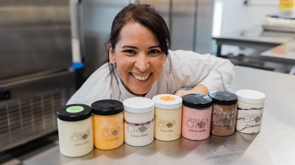 Chef Giselle Makinde makes spectacular Cream of the Crop gelato.